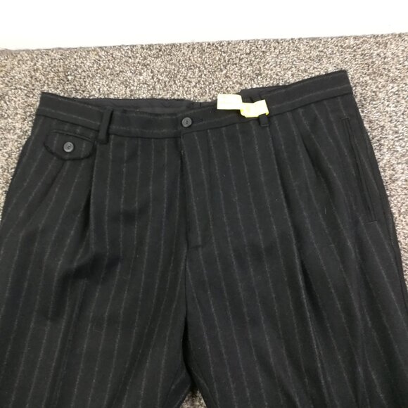 Dolce & Gabbana Suit 42R Flannel Wool Chalk Striped 38x28 New - Picture 14 of 16